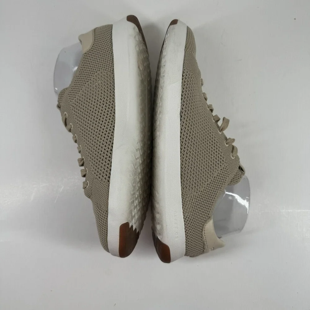 Cole Haan GrandPrø Tennis Stitchlite Men's US 9M Beige Knit Sneakers C26629
